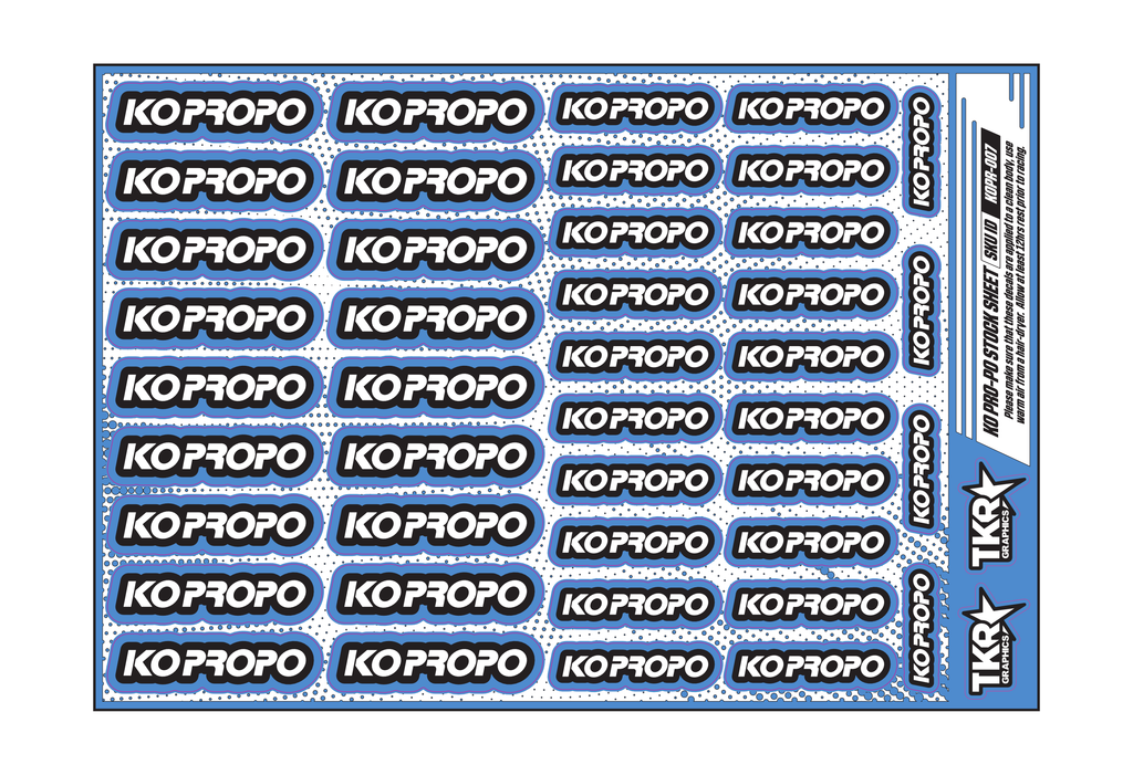 KO PRO-PO A5 STOCK SHEET