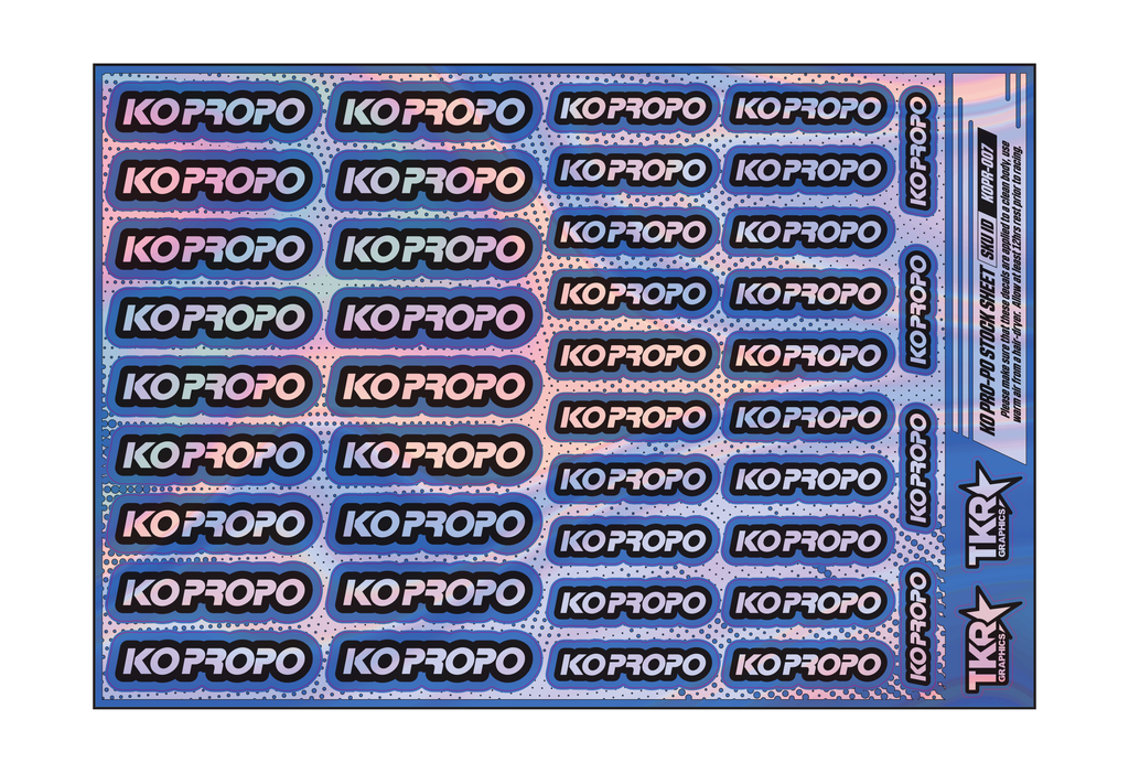 HOLOGRAPHIC KO PRO-PO A5 STOCK SHEET