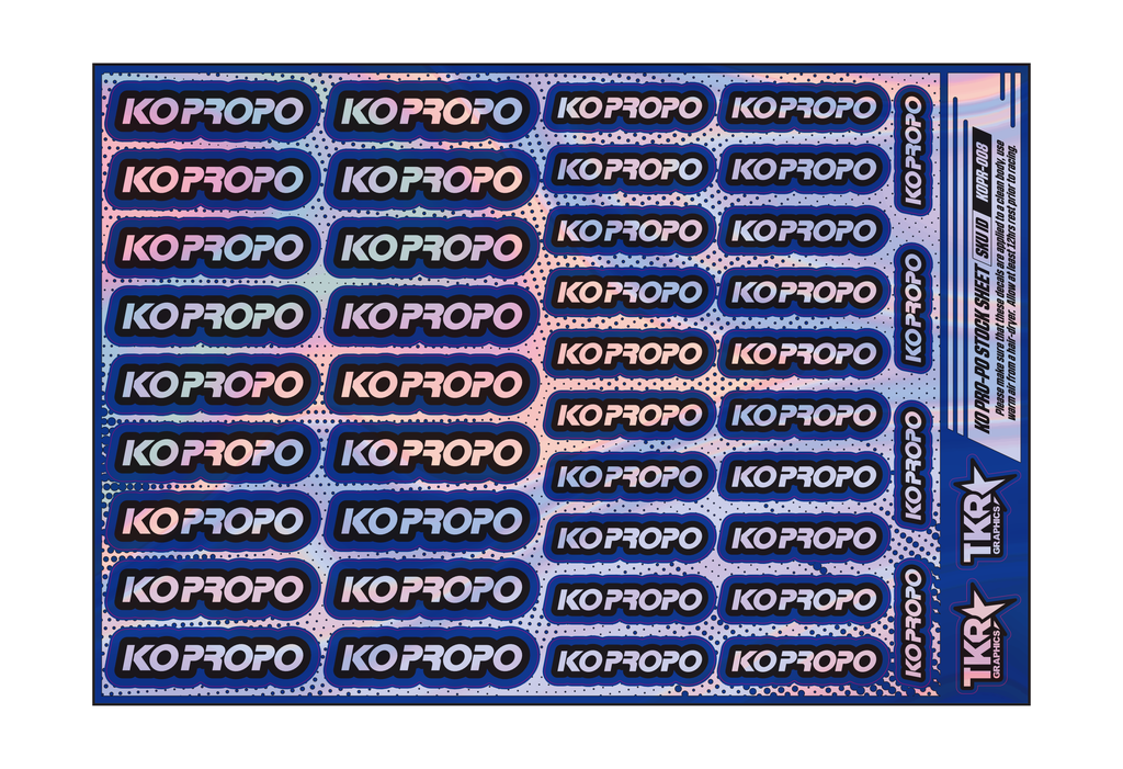 HOLOGRAPHIC KO PRO-PO A5 STOCK SHEET