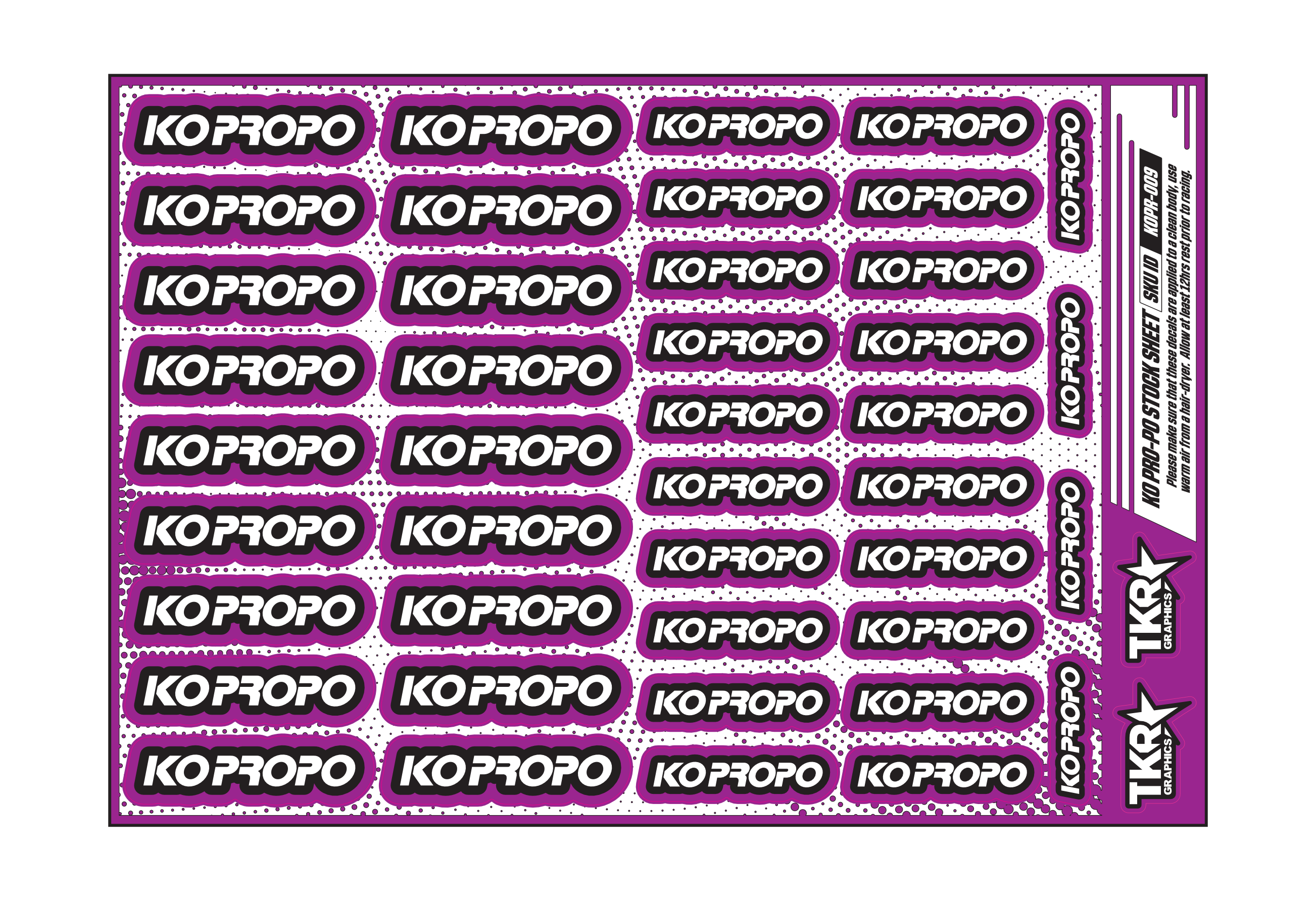 KO PRO-PO A5 STOCK SHEET
