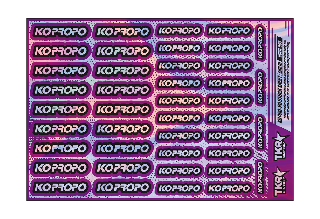 HOLOGRAPHIC KO PRO-PO A5 STOCK SHEET