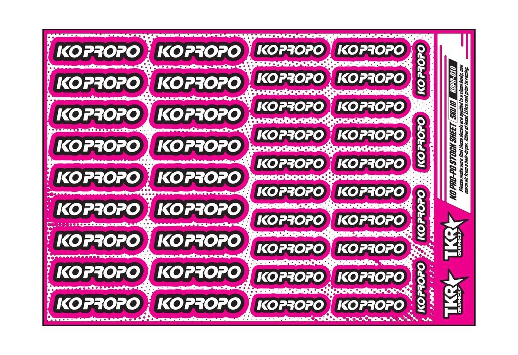 KO PRO-PO A5 STOCK SHEET