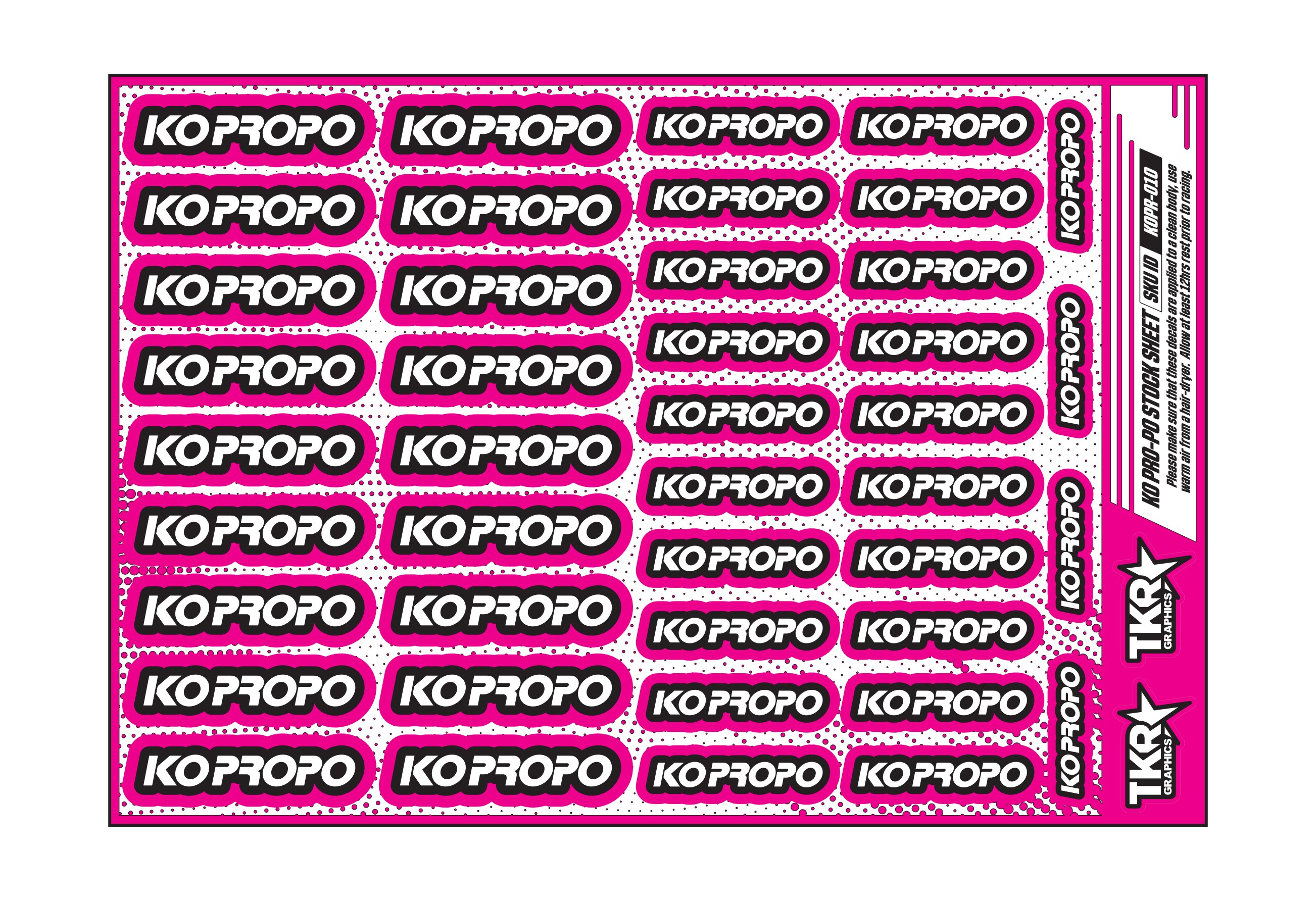 KO PRO-PO A5 STOCK SHEET