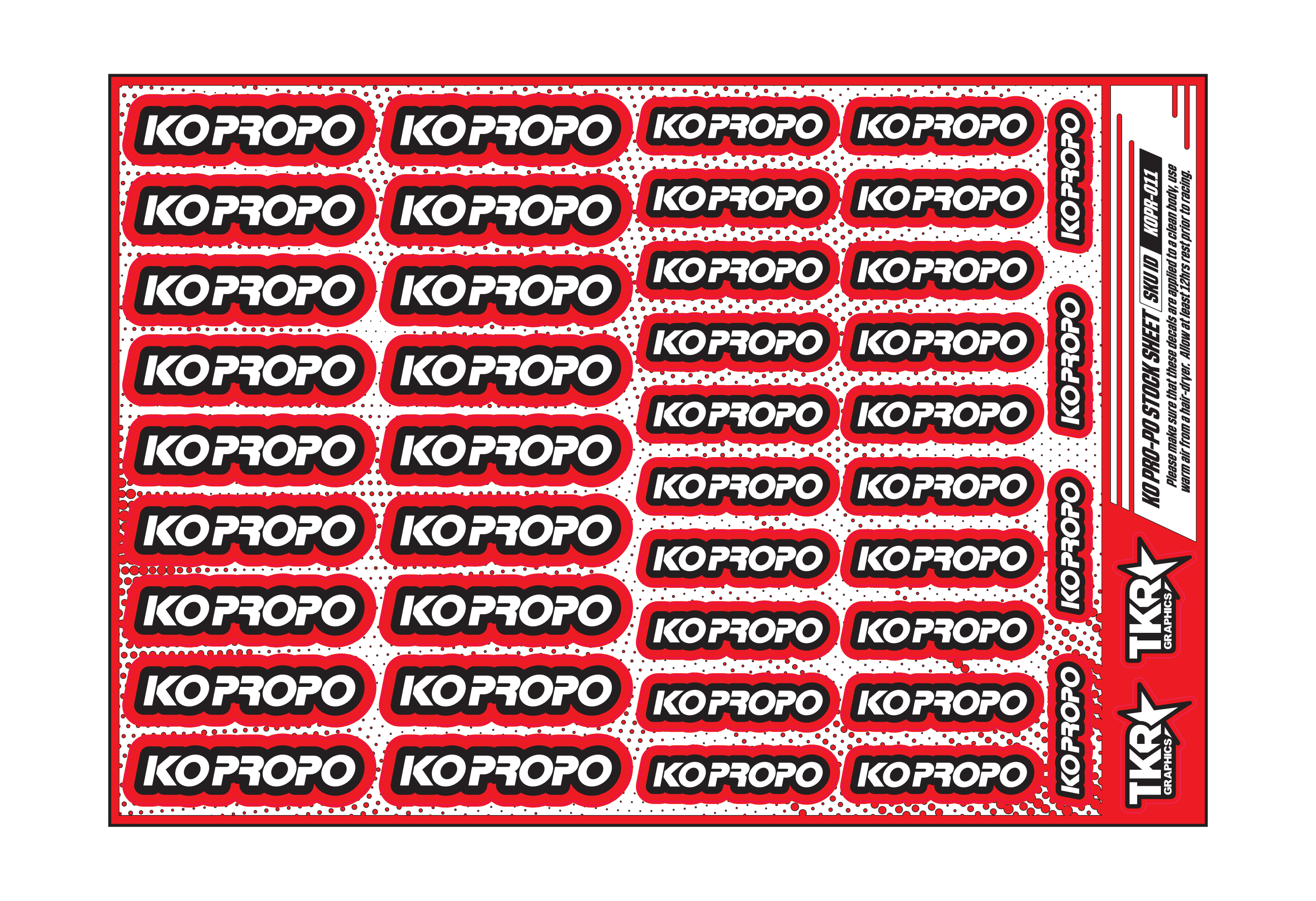 KO PRO-PO A5 STOCK SHEET
