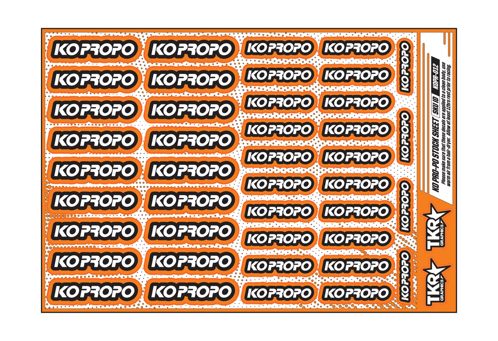 KO PRO-PO A5 STOCK SHEET