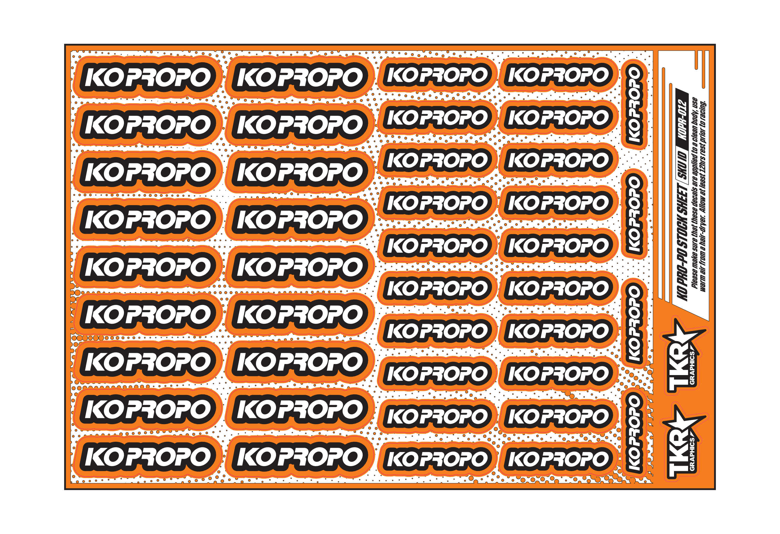 KO PRO-PO A5 STOCK SHEET