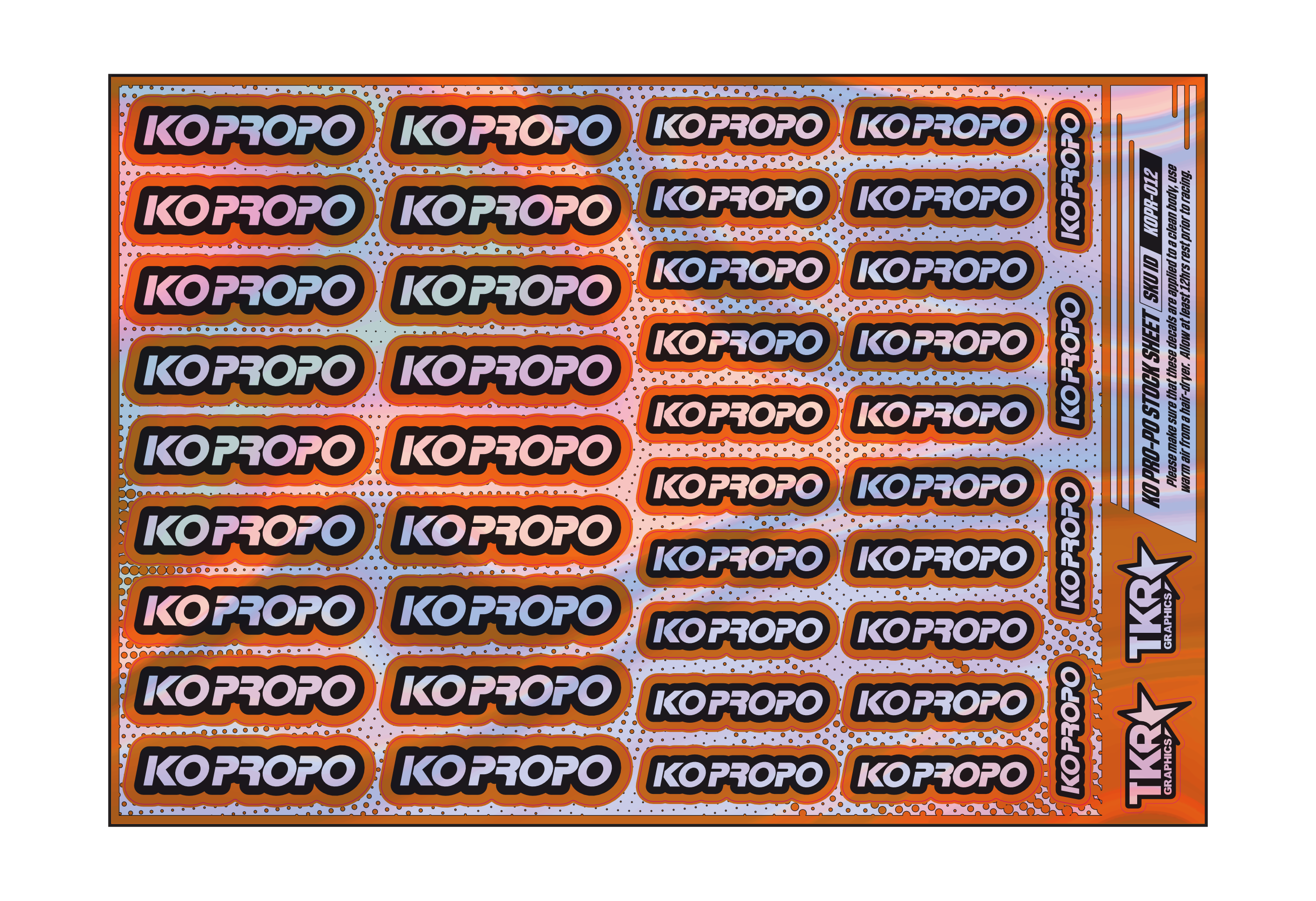 HOLOGRAPHIC KO PRO-PO A5 STOCK SHEET