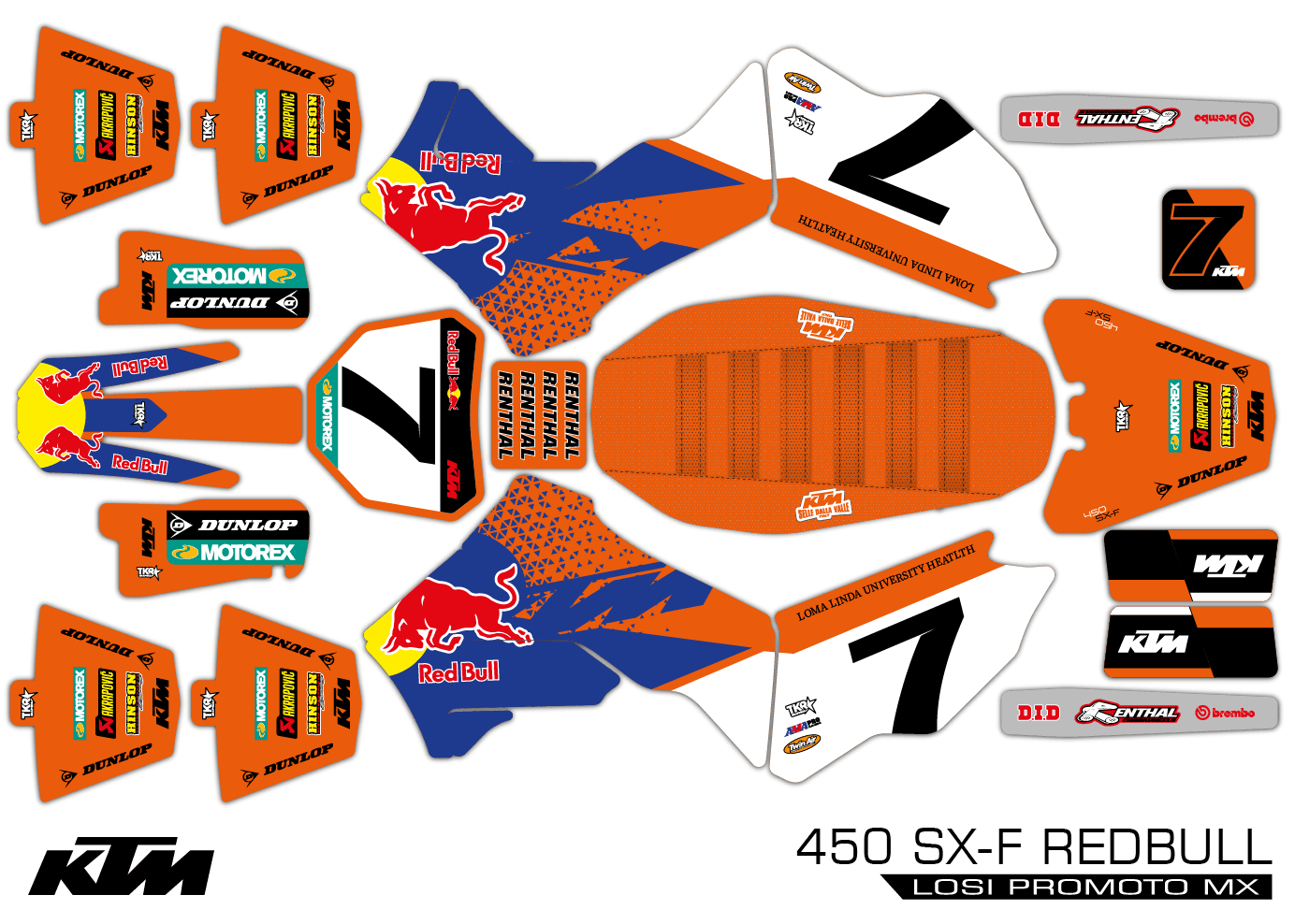 PRO LOSI PROMOTO MX SKINS