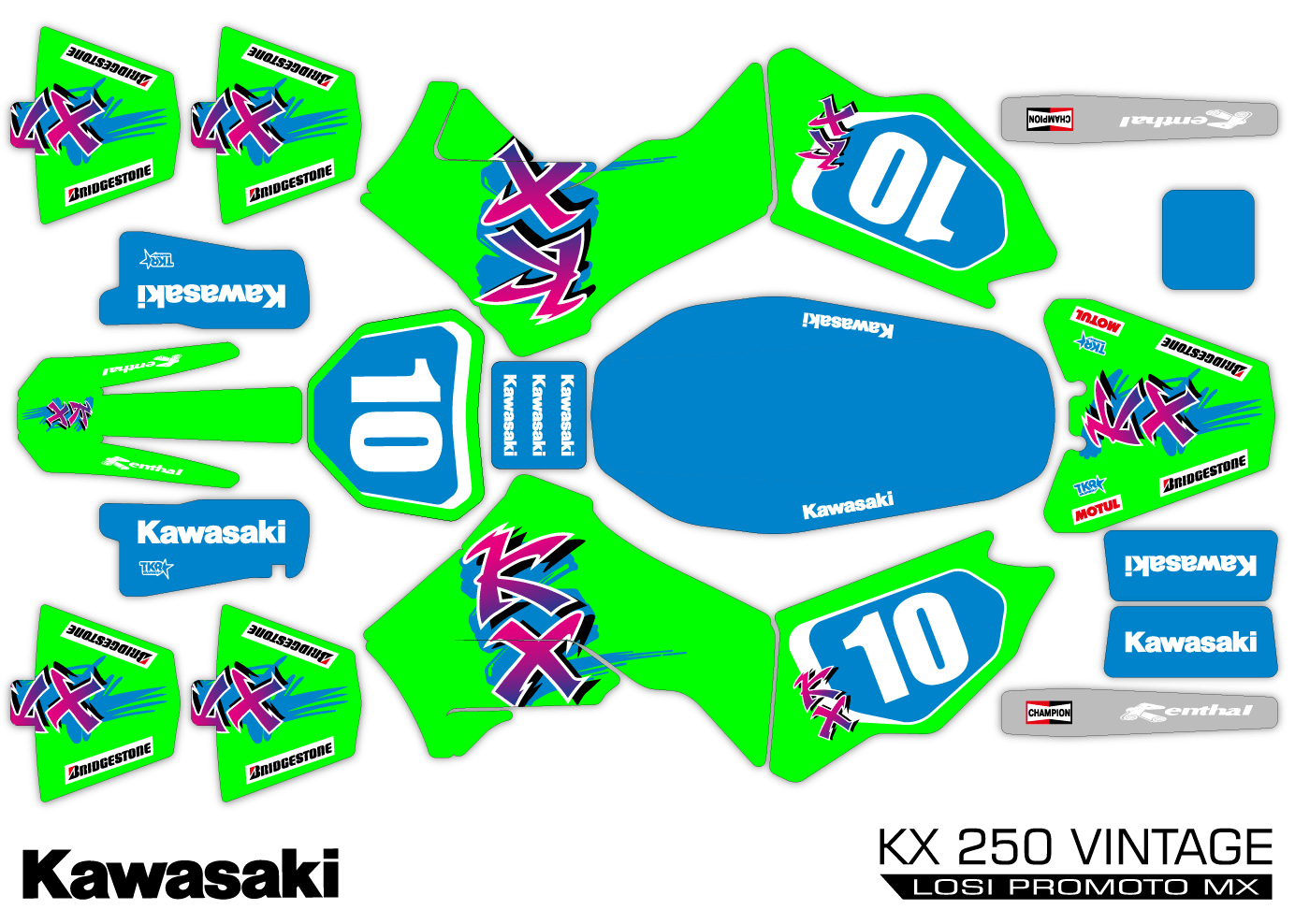 KAWAZAKI KX 250 VINATGE