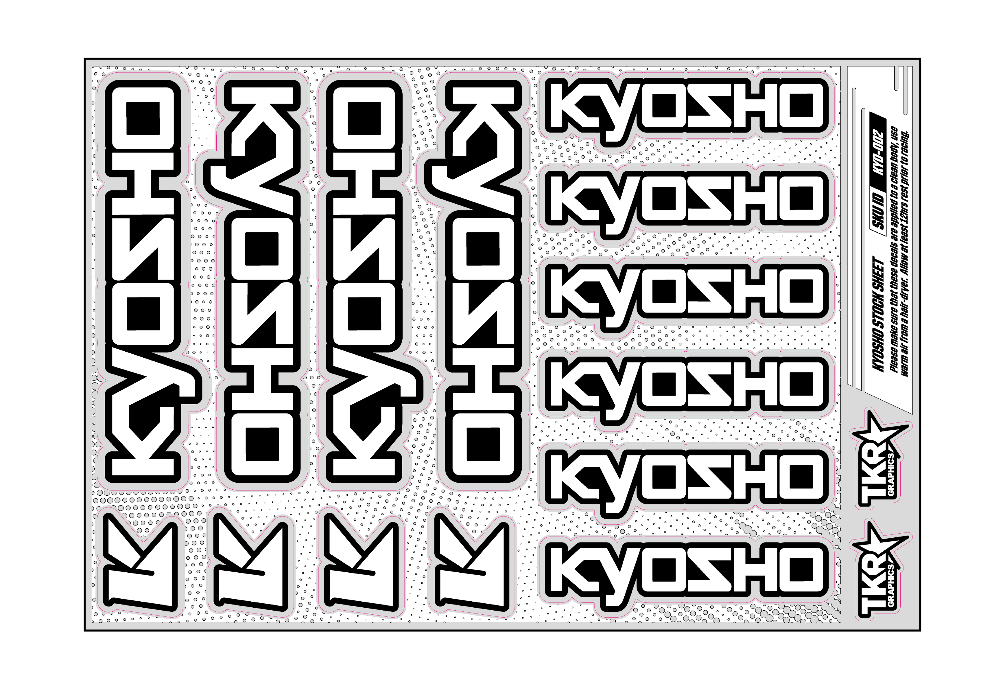 KYOSHO A5 STOCK SHEET