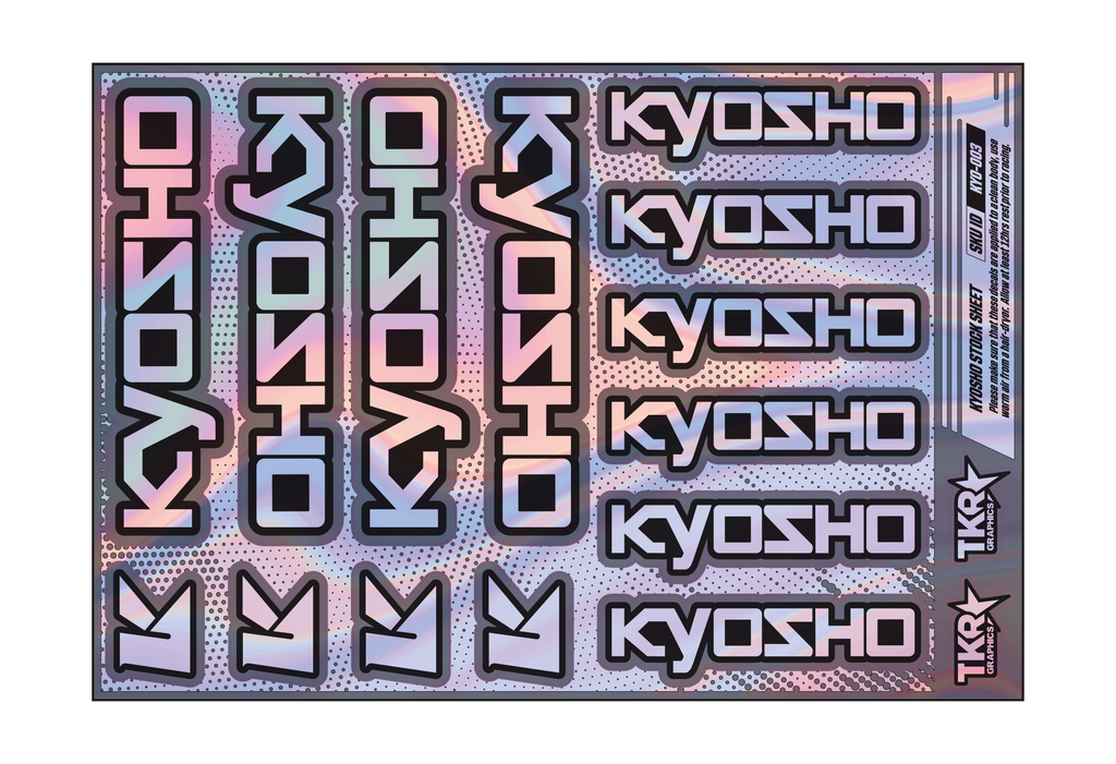 HOLOGRAPHIC KYOSHO A5 STOCK SHEET