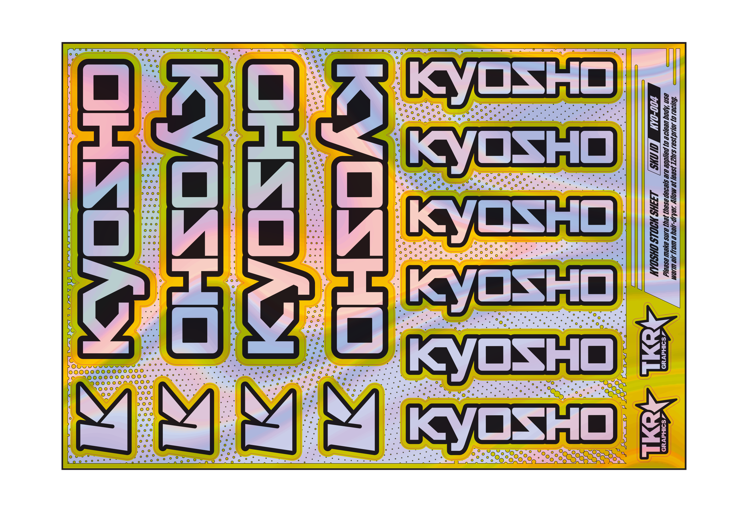 HOLOGRAPHIC KYOSHO A5 STOCK SHEET