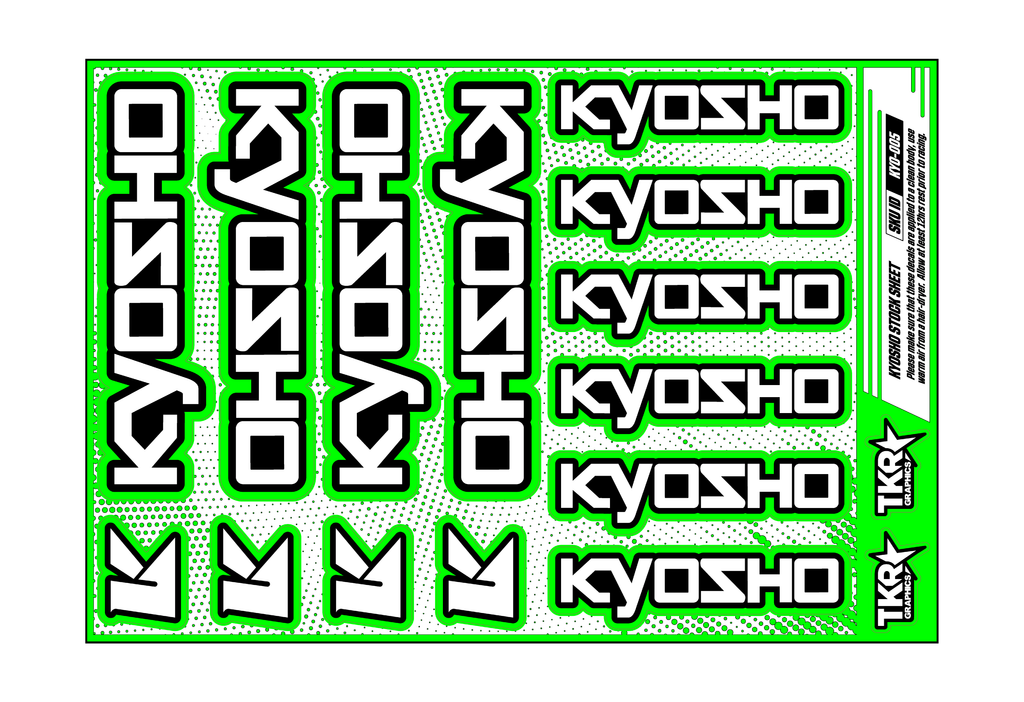 KYOSHO A5 STOCK SHEET