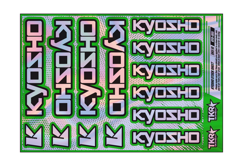 HOLOGRAPHIC KYOSHO A5 STOCK SHEET