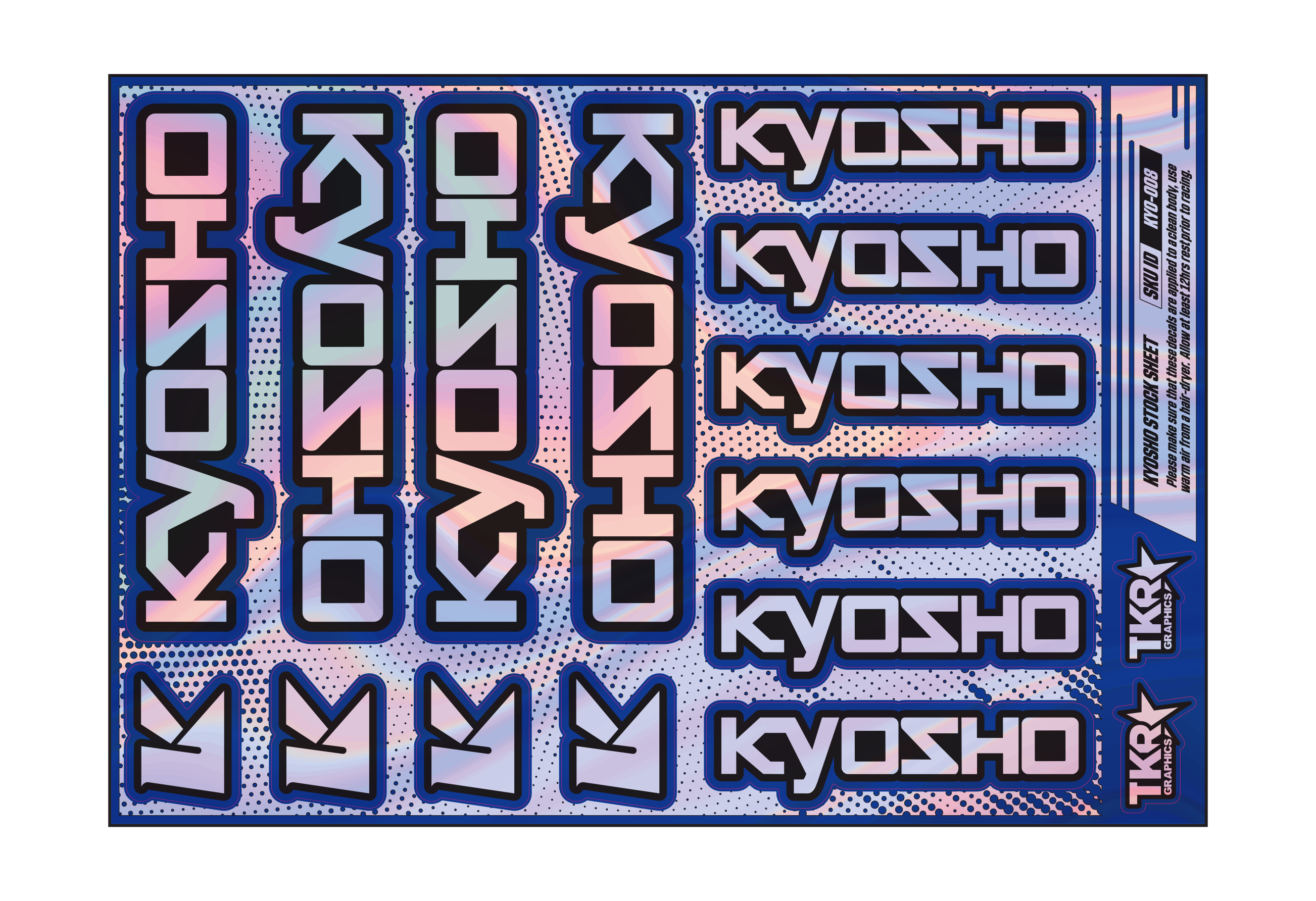 HOLOGRAPHIC KYOSHO A5 STOCK SHEET