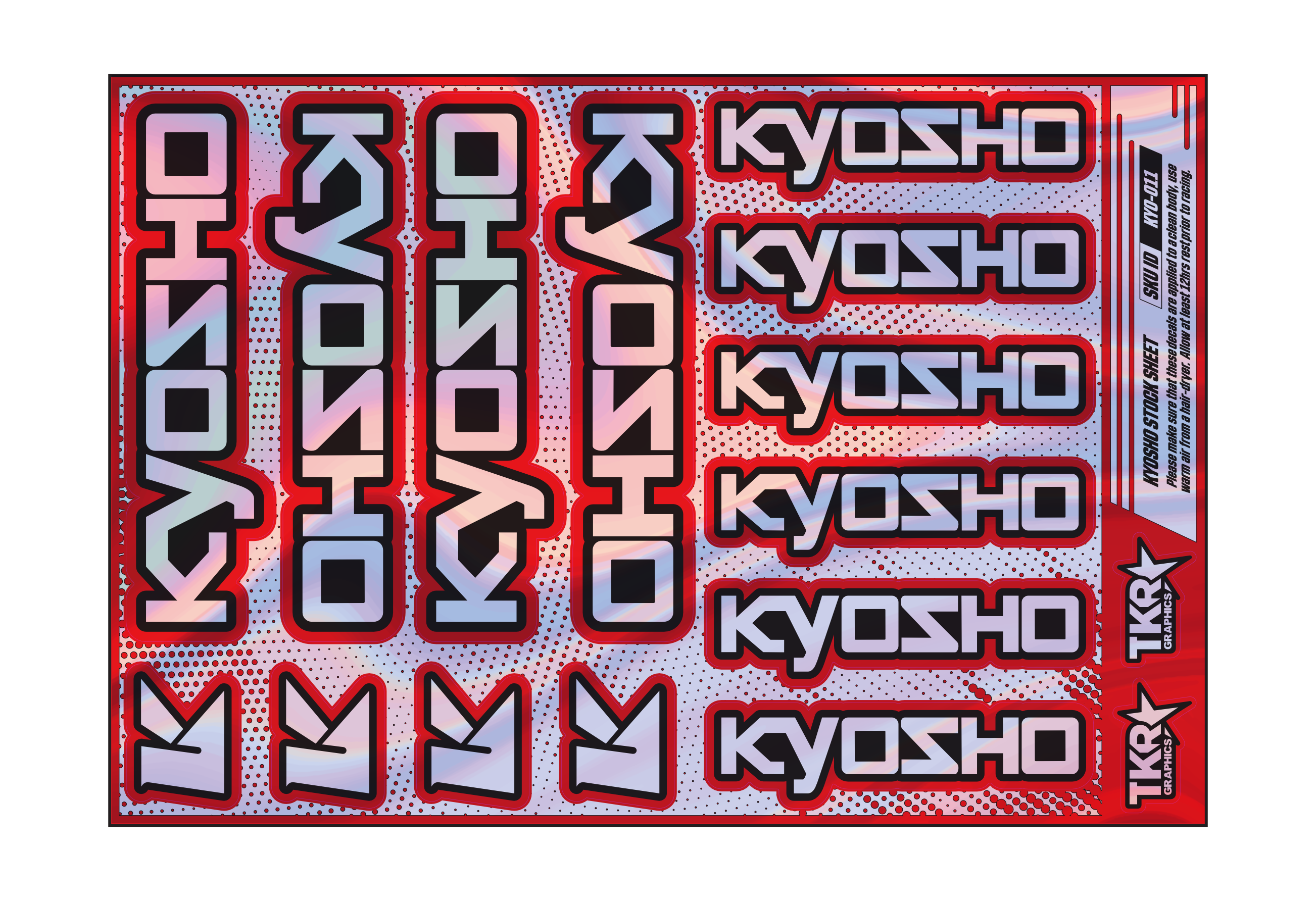 HOLOGRAPHIC KYOSHO A5 STOCK SHEET
