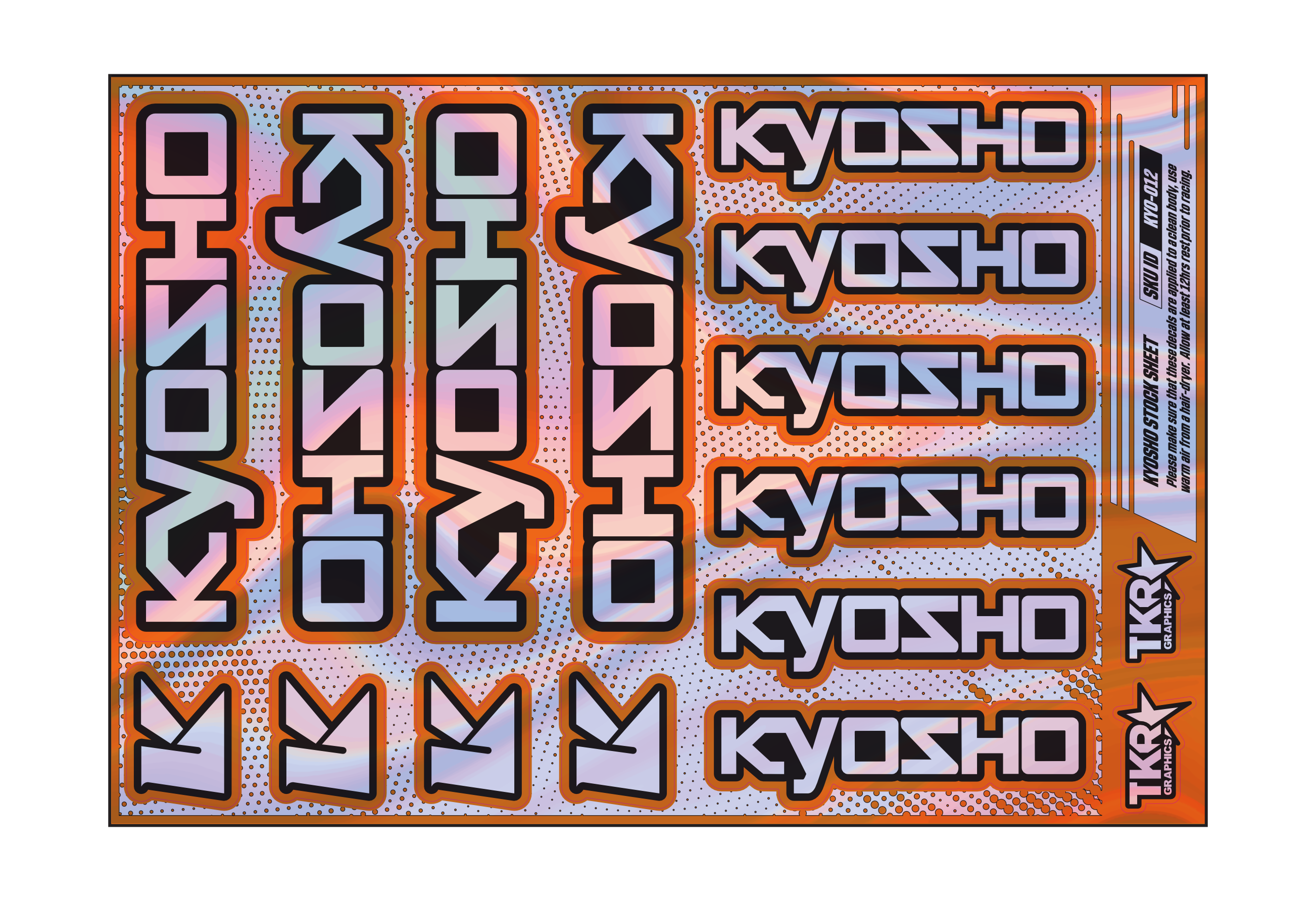 HOLOGRAPHIC KYOSHO A5 STOCK SHEET