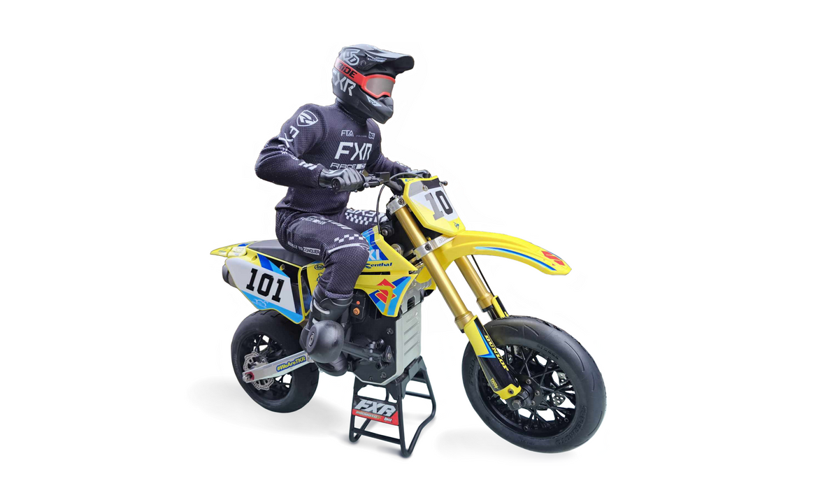 Kit Decalcomanie Grafiche Old School Per Losi Pro Moto MX – Grafica Legno Retrò Picchio - 5