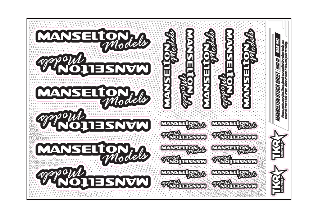 MANSELTON MODELS A5 STOCK SHEET