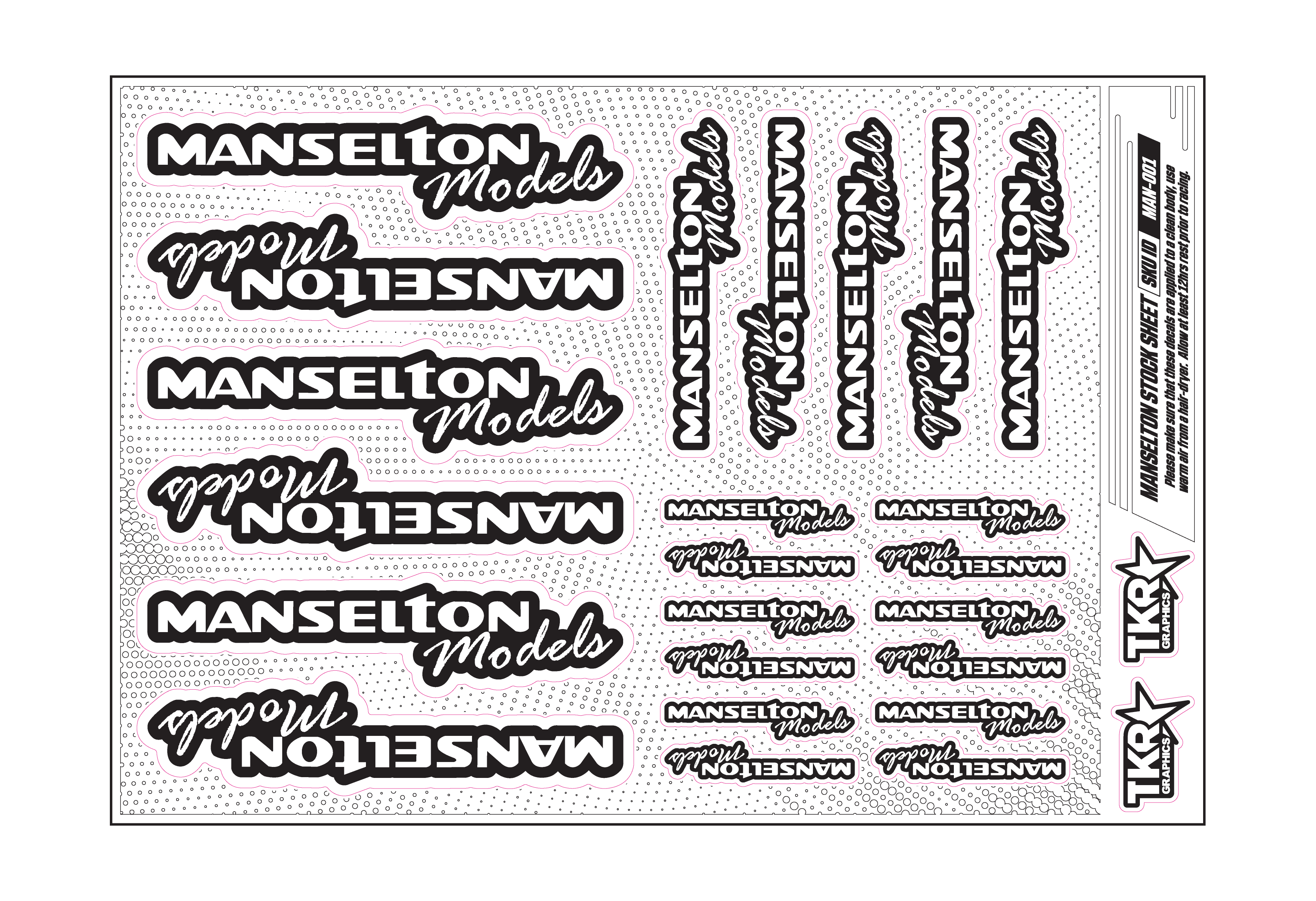 MANSELTON MODELS A5 STOCK SHEET
