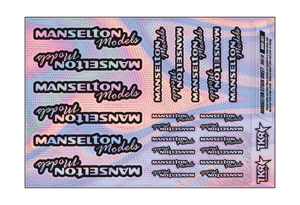 HOLOGRAPHIC MANSELTON MODELS A5 STOCK SHEET