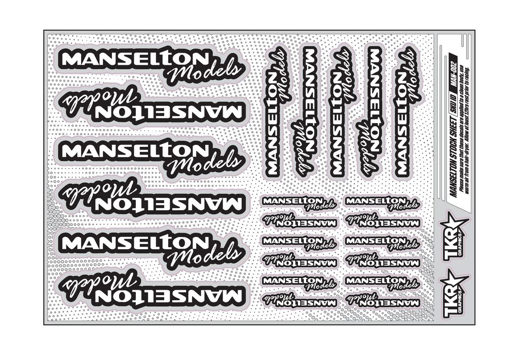 MANSELTON MODELS A5 STOCK SHEET
