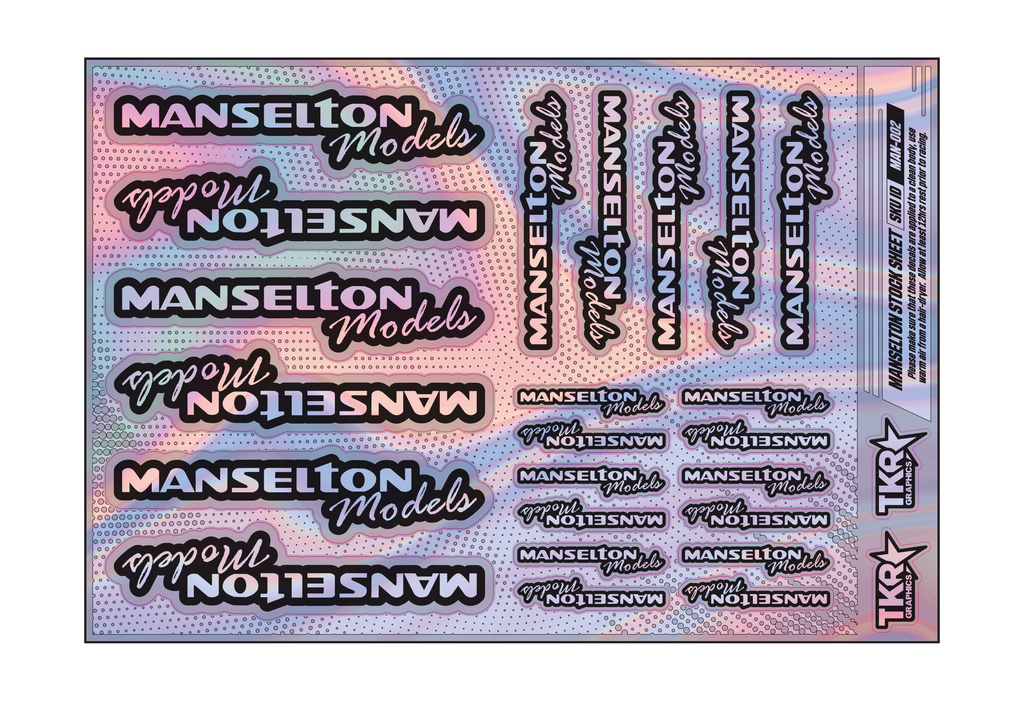 HOLOGRAPHIC MANSELTON MODELS A5 STOCK SHEET