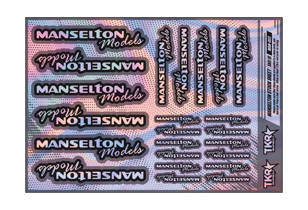 HOLOGRAPHIC MANSELTON MODELS A5 STOCK SHEET