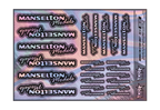 HOLOGRAPHIC MANSELTON MODELS A5 STOCK SHEET