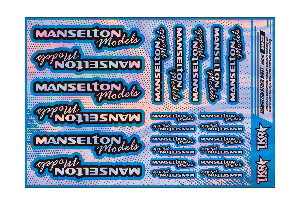 HOLOGRAPHIC MANSELTON MODELS A5 STOCK SHEET