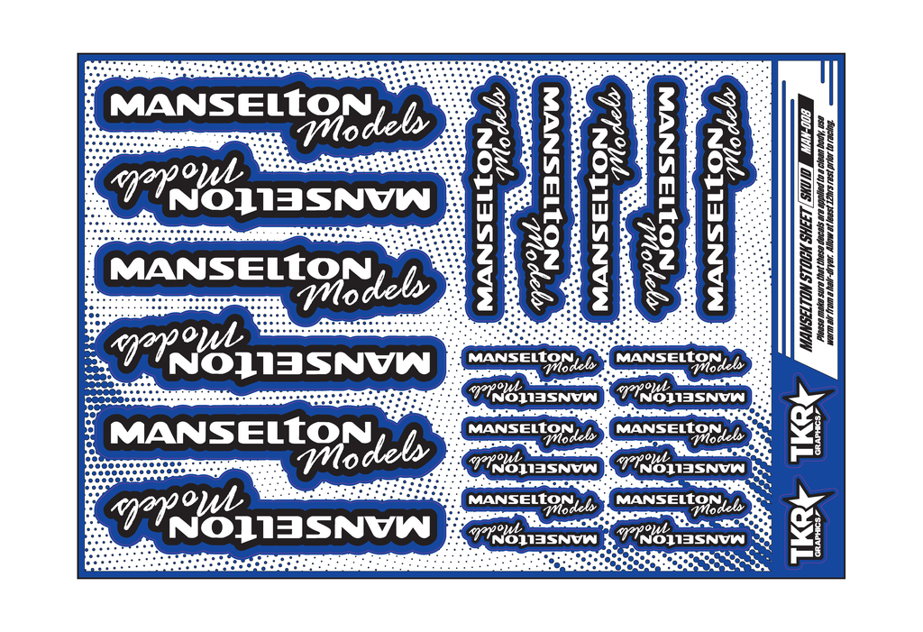 MANSELTON MODELS A5 STOCK SHEET