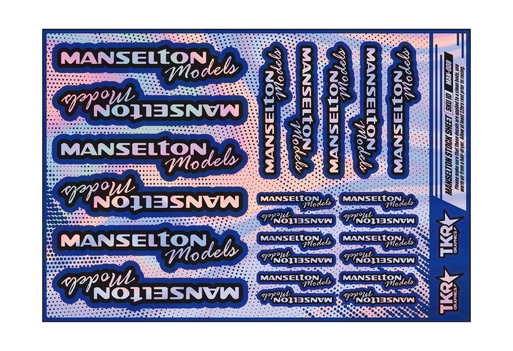HOLOGRAPHIC MANSELTON MODELS A5 STOCK SHEET
