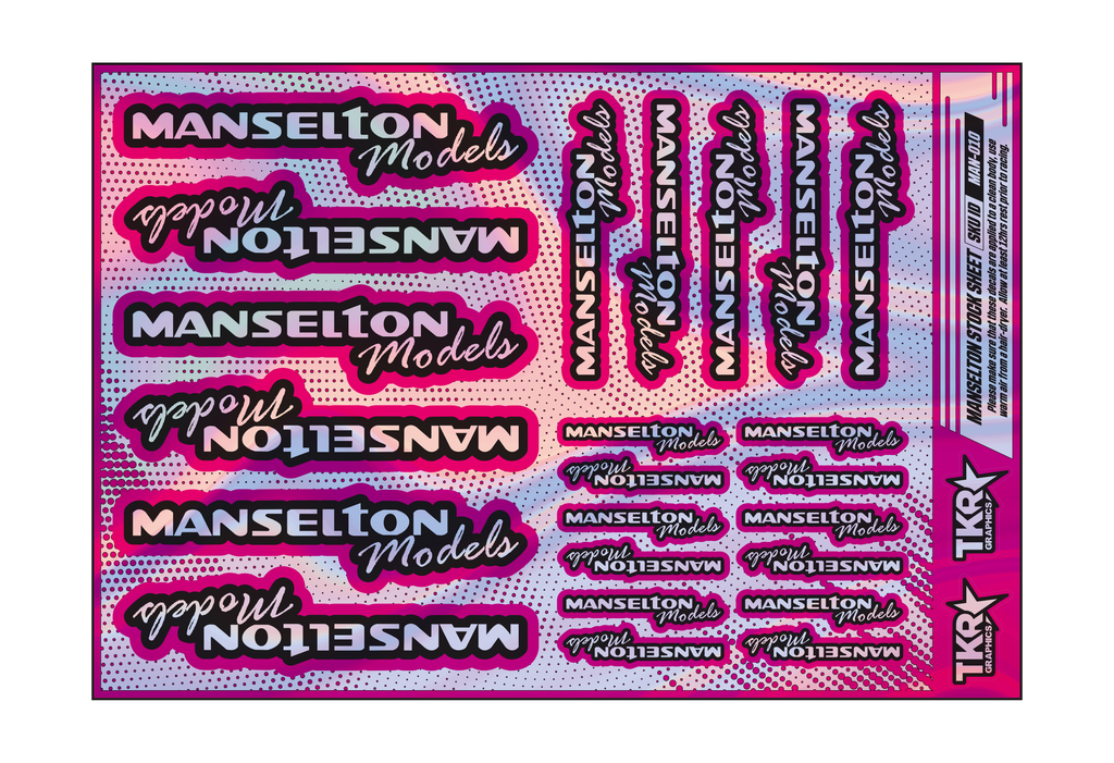HOLOGRAPHIC MANSELTON MODELS A5 STOCK SHEET