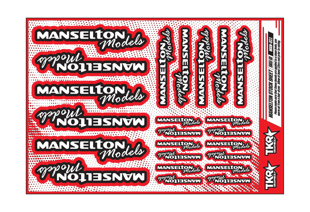 MANSELTON MODELS A5 STOCK SHEET