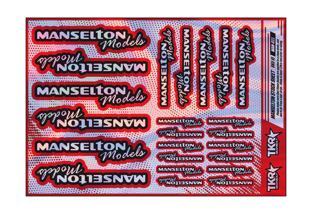 HOLOGRAPHIC MANSELTON MODELS A5 STOCK SHEET