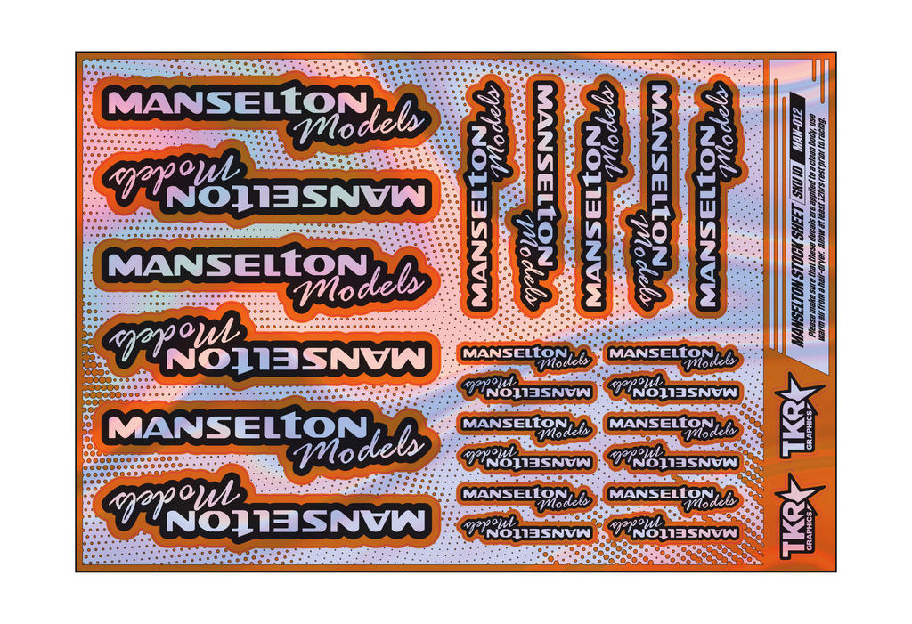 HOLOGRAPHIC MANSELTON MODELS A5 STOCK SHEET