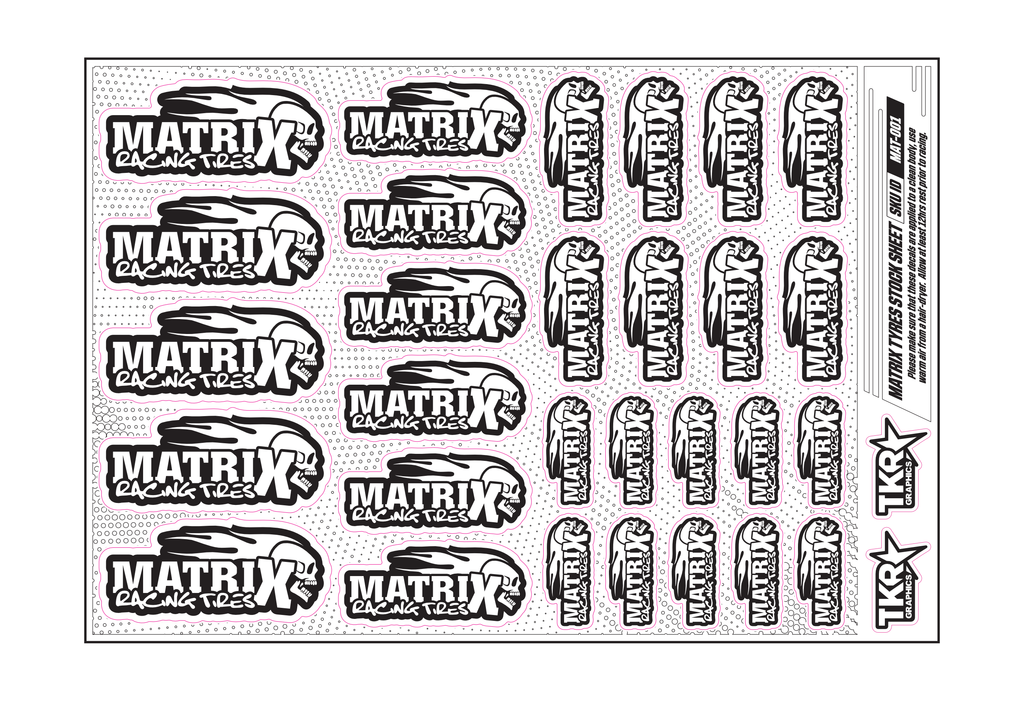 MATRIX TYRES A5 STOCK SHEET