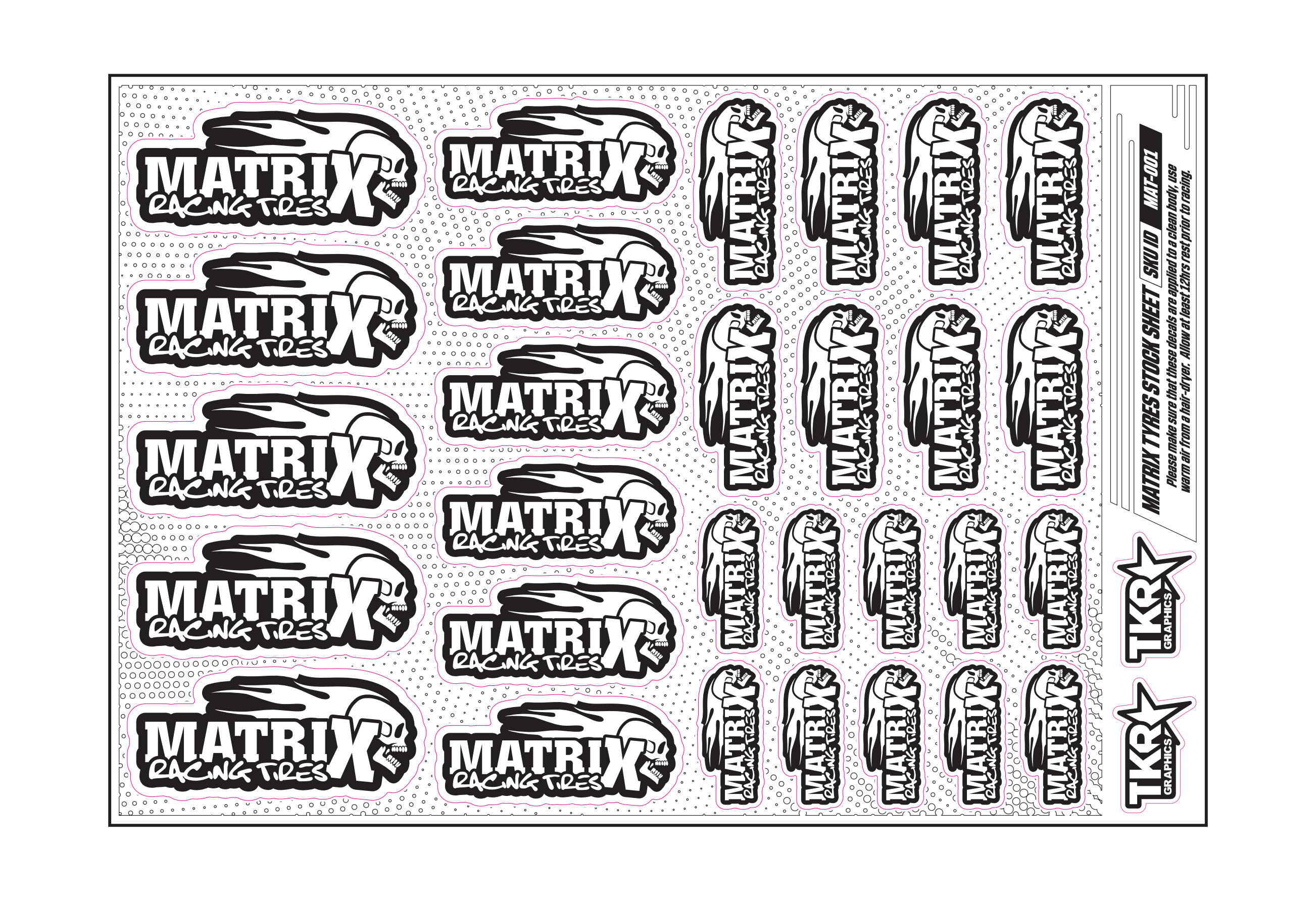 MATRIX TYRES A5 STOCK SHEET
