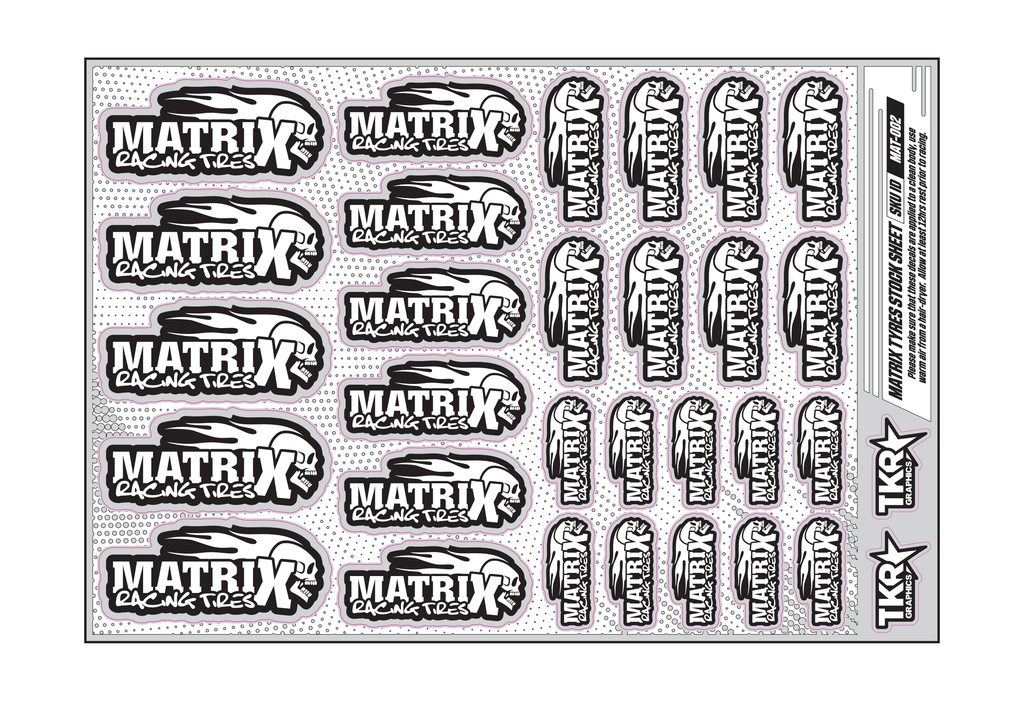 MATRIX TYRES A5 STOCK SHEET