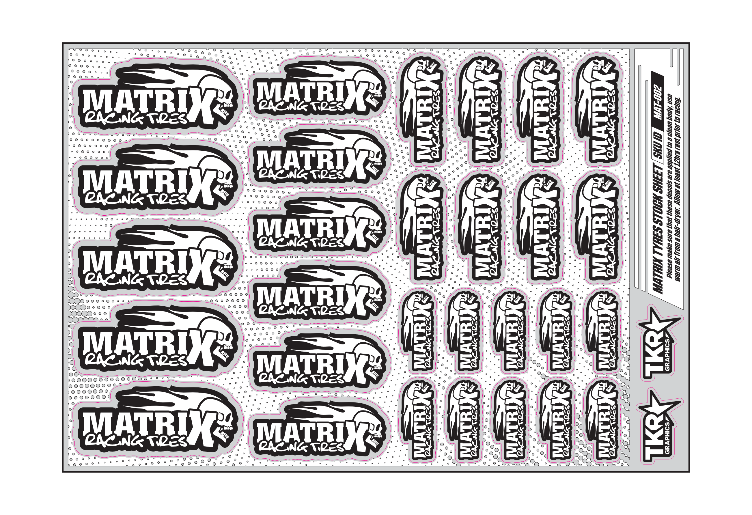 MATRIX TYRES A5 STOCK SHEET