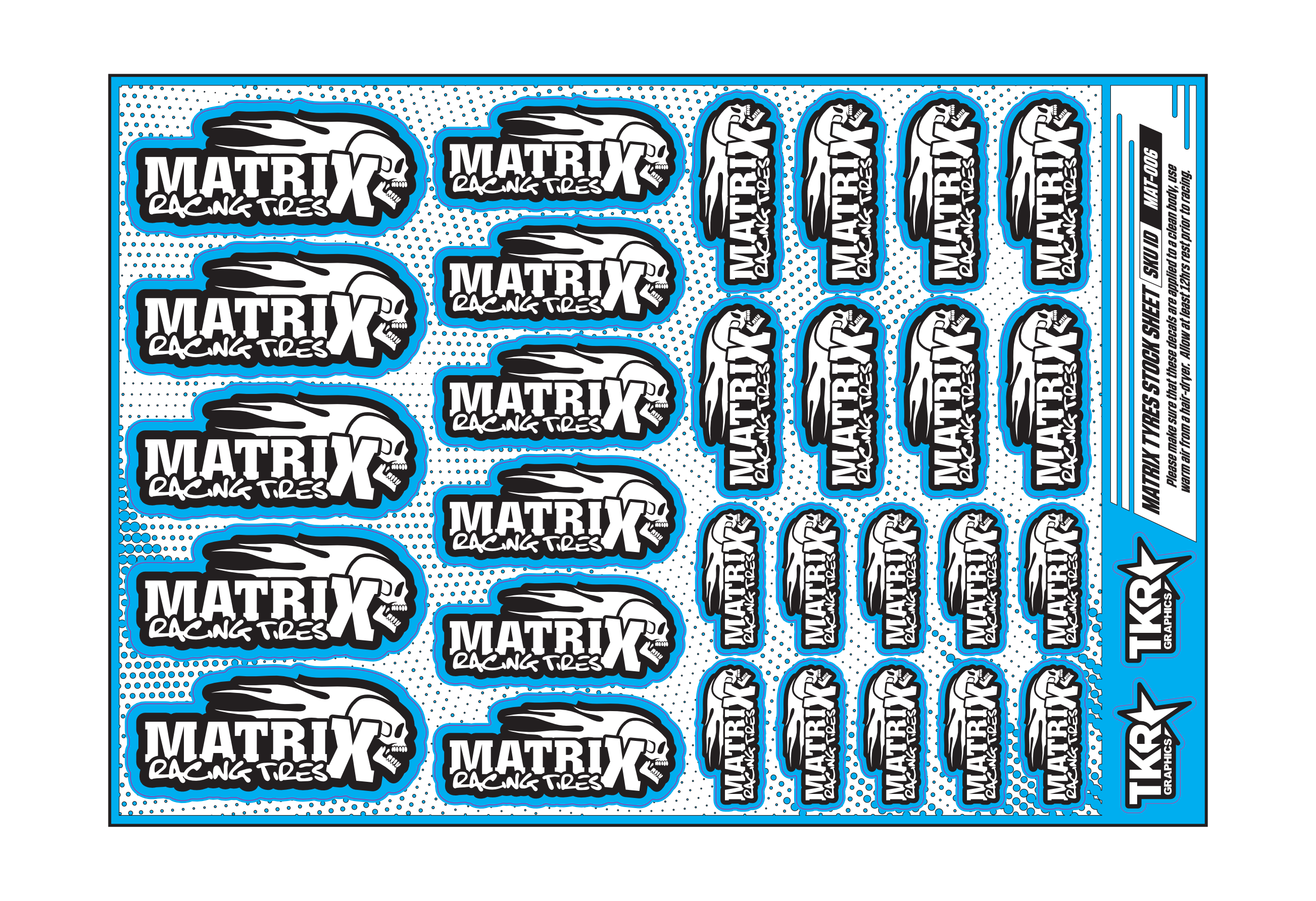MATRIX TYRES A5 STOCK SHEET