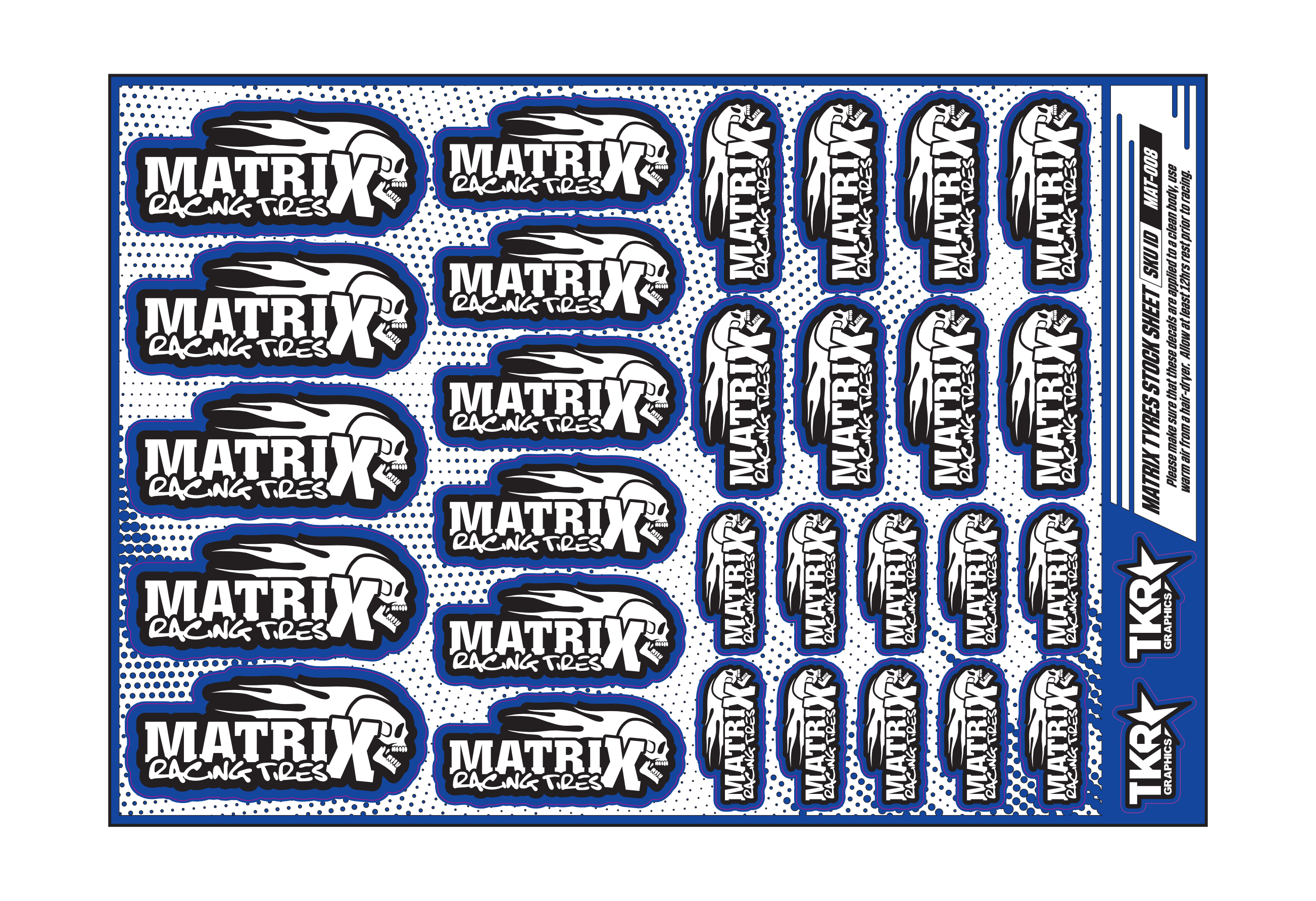 MATRIX TYRES A5 STOCK SHEET