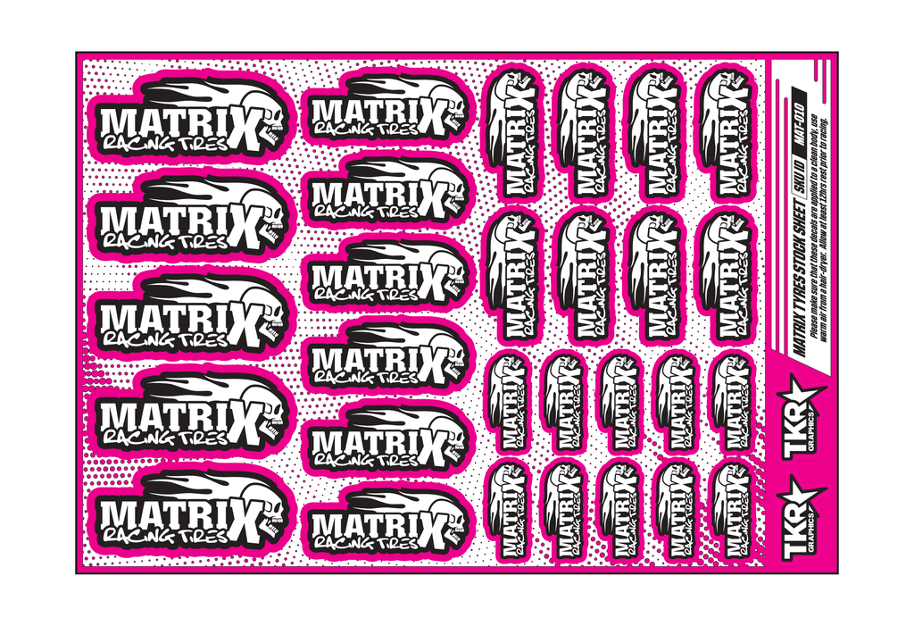 MATRIX TYRES A5 STOCK SHEET