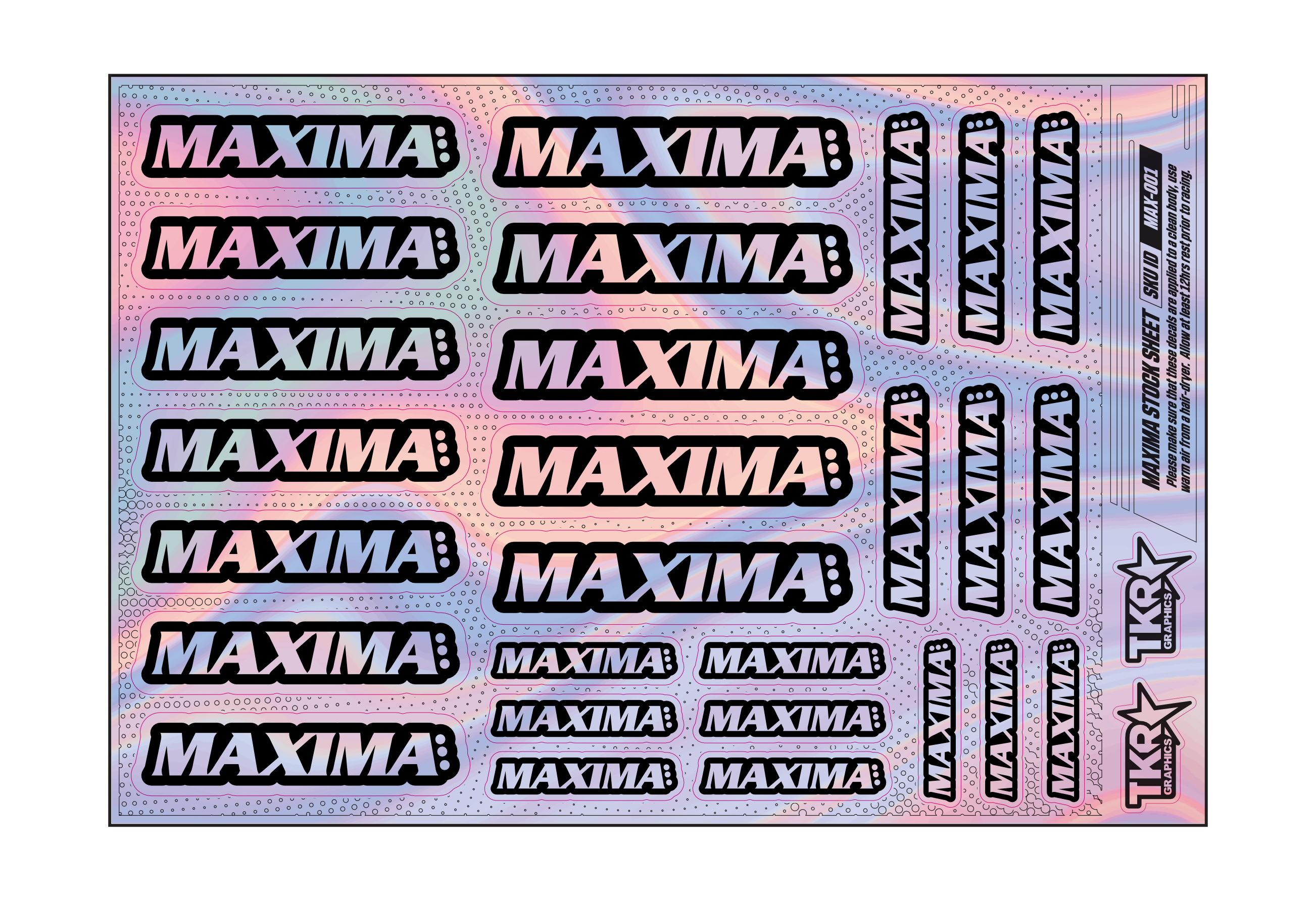HOLOGRAPHIC MAXIMA A5 STOCK SHEET
