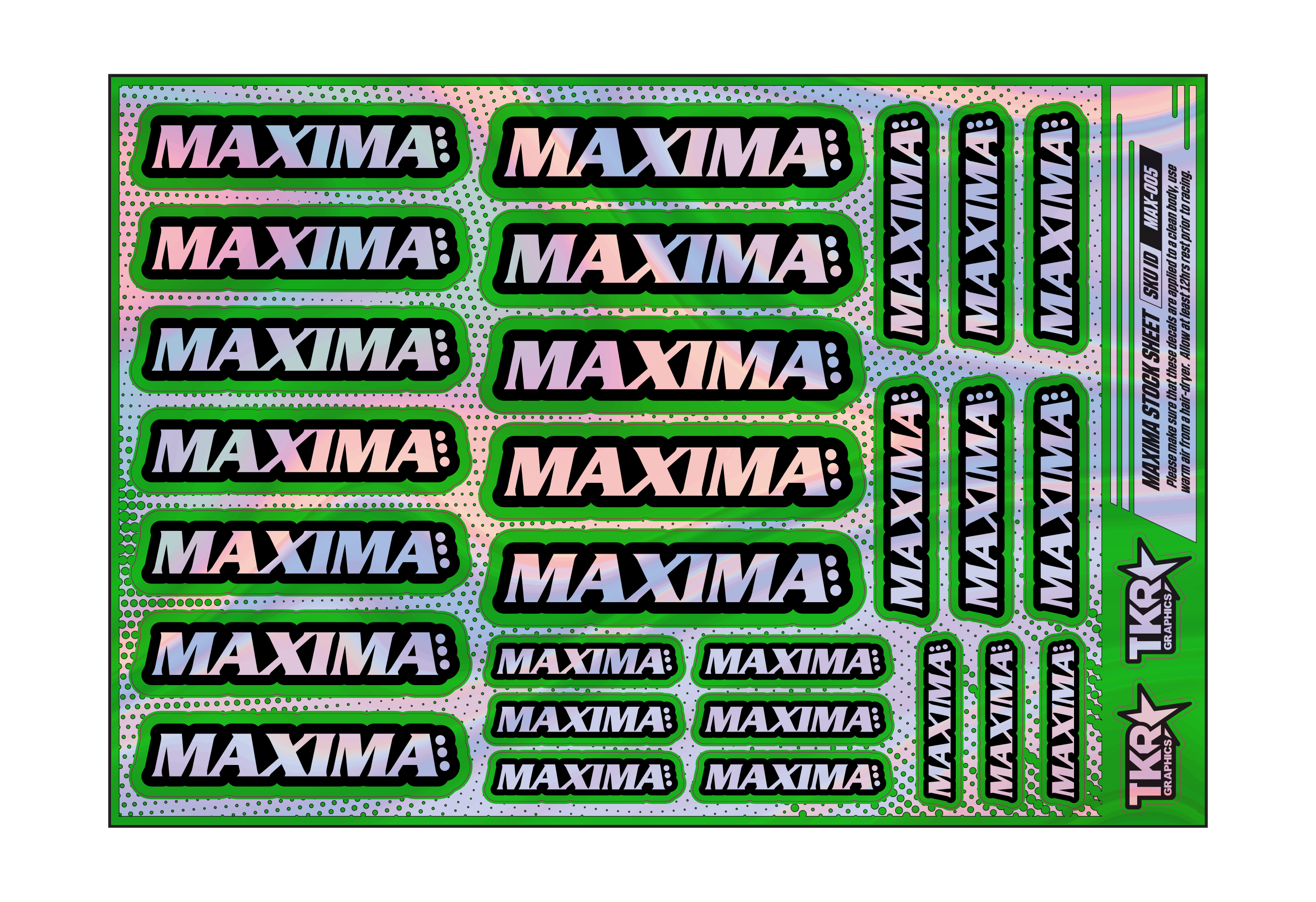 HOLOGRAPHIC MAXIMA A5 STOCK SHEET