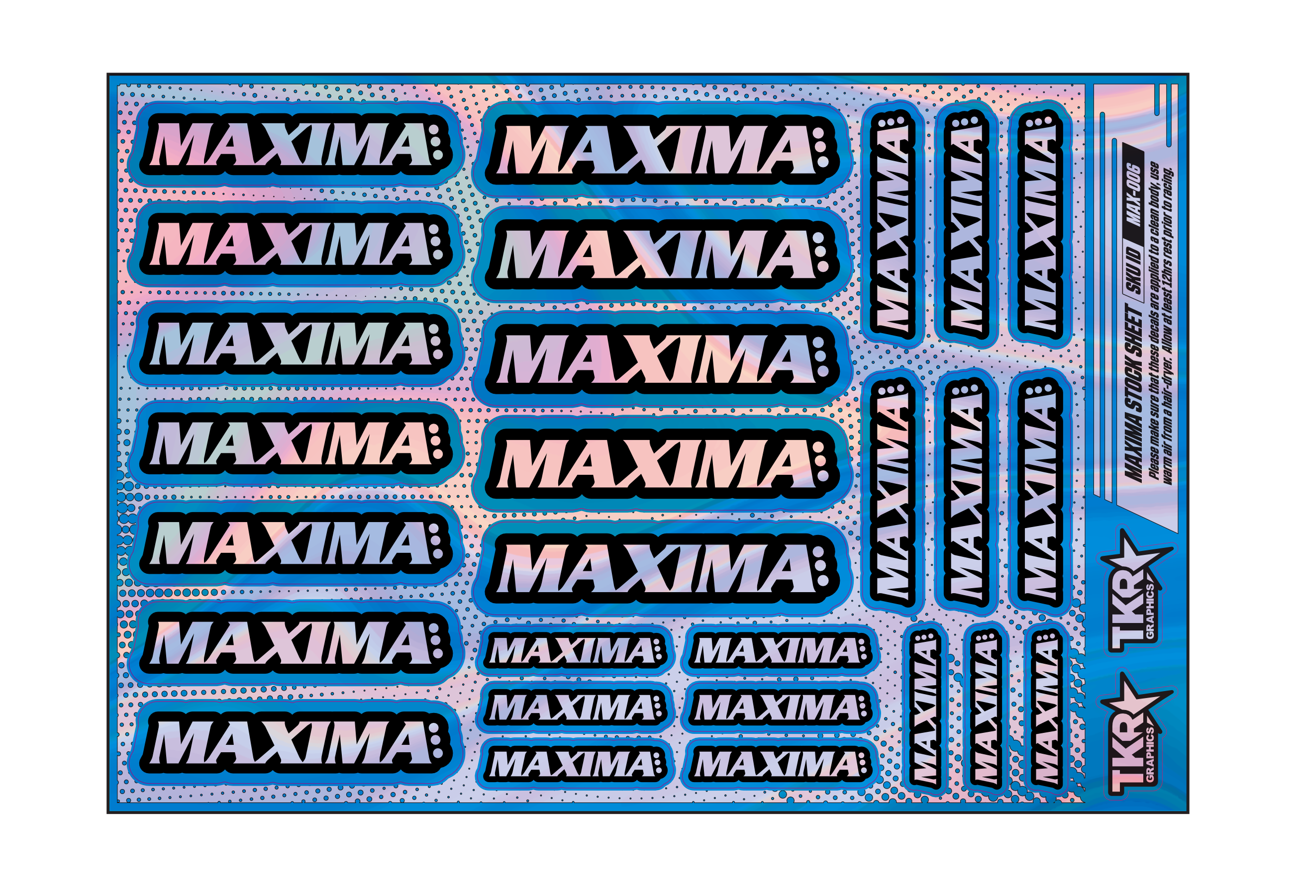 HOLOGRAPHIC MAXIMA A5 STOCK SHEET
