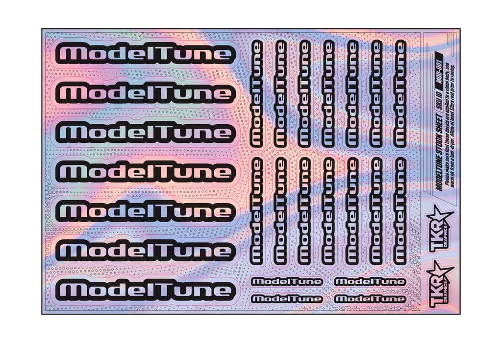 HOLOGRAPHIC MODELTUNE A5 STOCK SHEET
