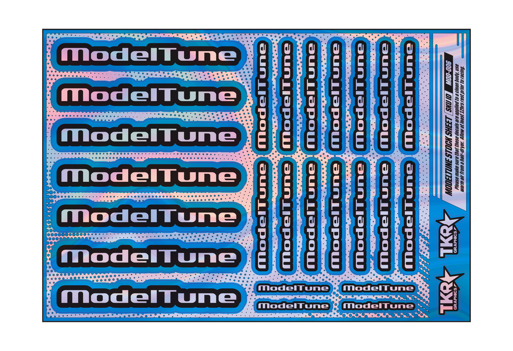HOLOGRAPHIC MODELTUNE A5 STOCK SHEET
