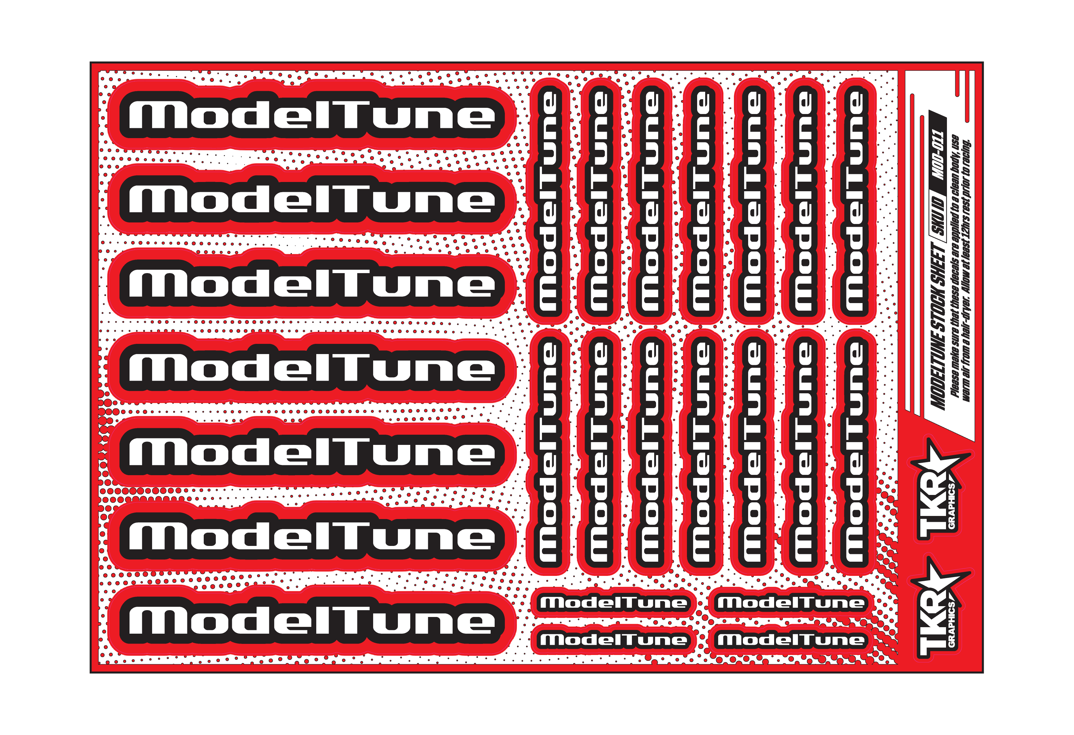 MODELTUNE A5 STOCK SHEET