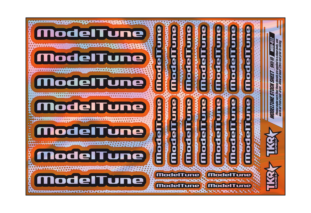HOLOGRAPHIC MODELTUNE A5 STOCK SHEET